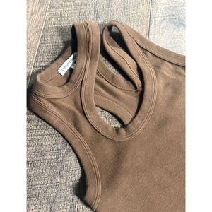 Cotton Citizen Women's XS Brown Verona Cut Out Long Dress Sleeveless NWOT  tags